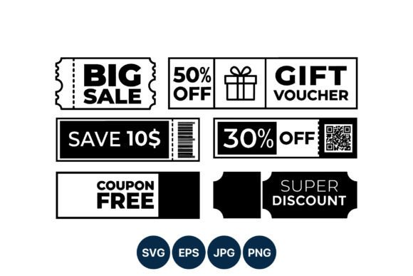 Big Sale Gift Voucher Coupon Vector
