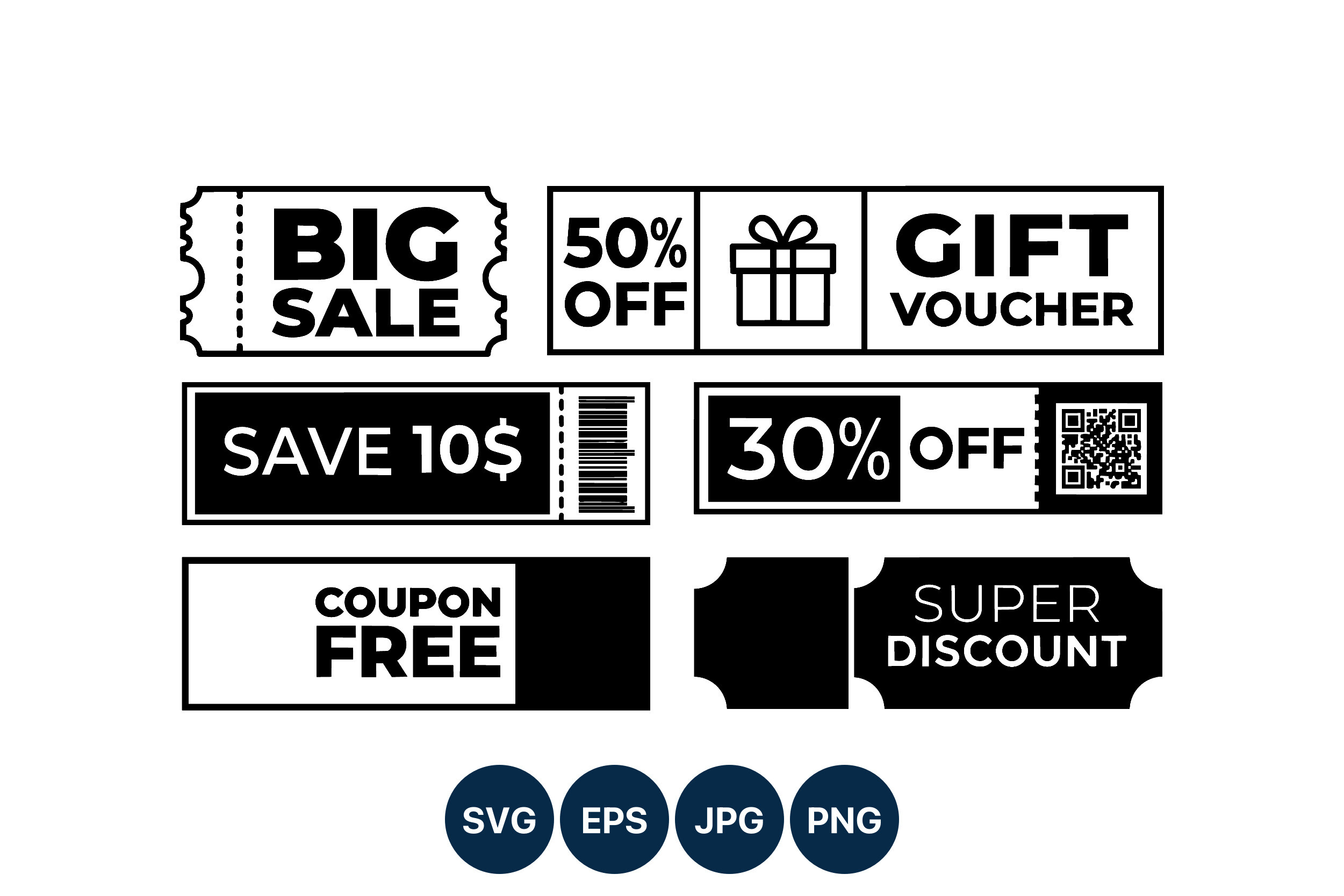 Big Sale Gift Voucher Coupon Vector