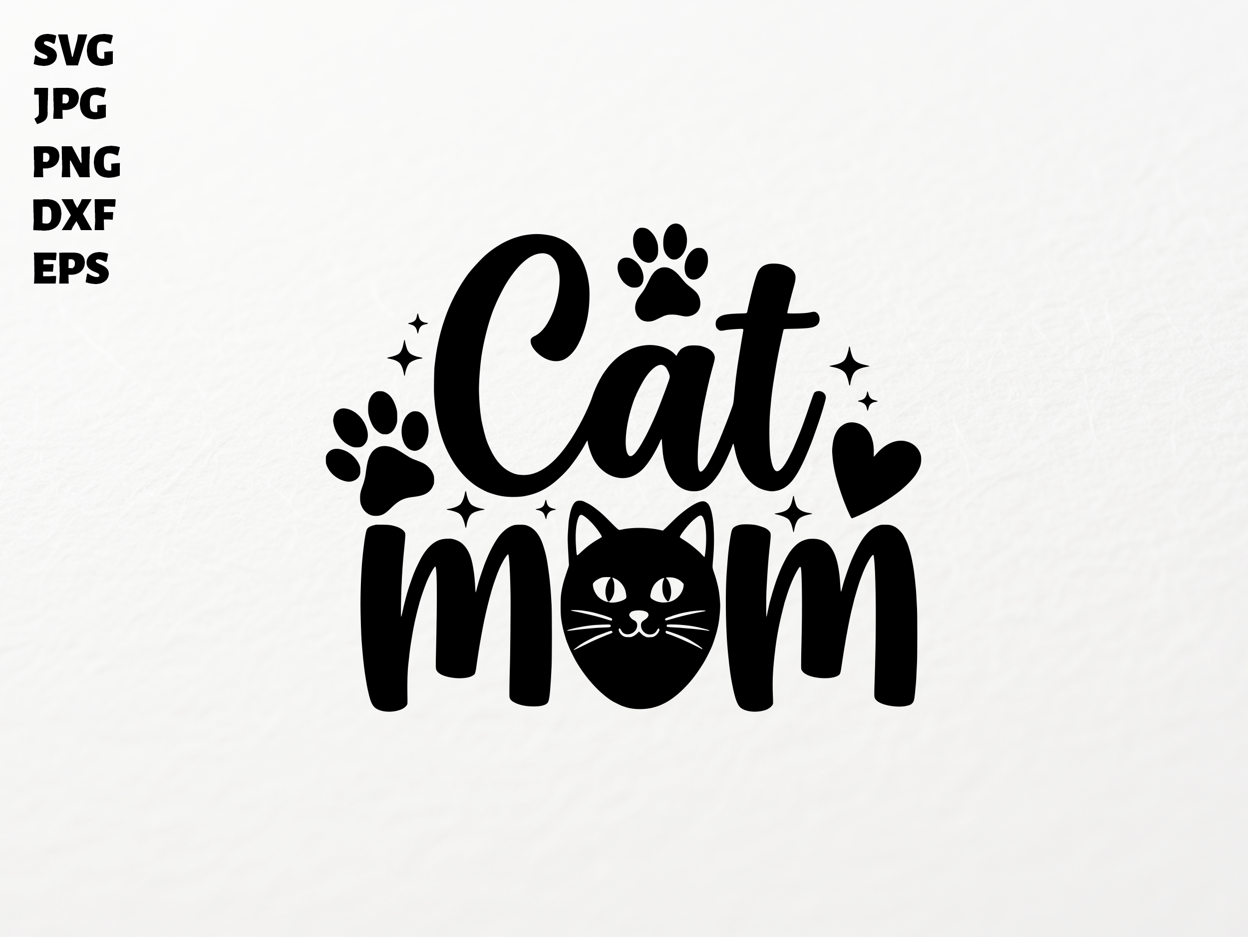 Cat Mom SVG for Cricut Sublimation PNG