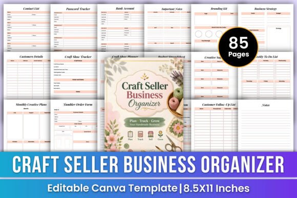 Craft Seller Business Organizer Canva