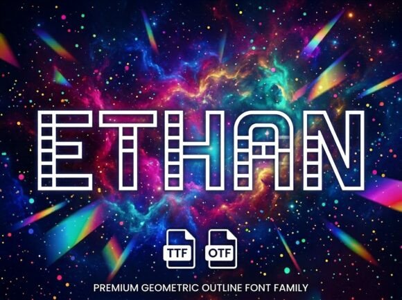 Ethan Font PNG with transparent background - Preview 2
