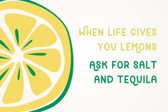Fizzy Lemon Font - Preview 1