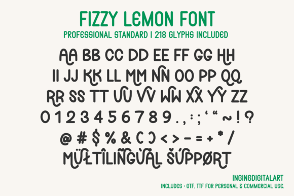 Fizzy Lemon Font - Preview 4
