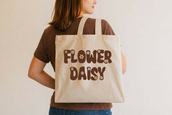 Flower Retro Font - Preview 1