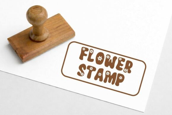 Flower Retro Font - Preview 4