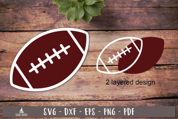Football Layered SVG Ball Design