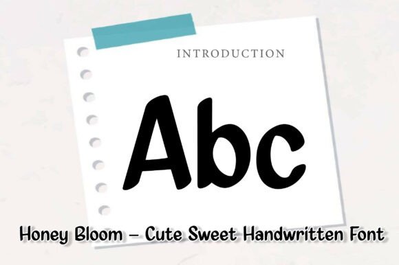 Honey Bloom Font PNG with transparent background - Preview 1