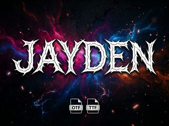 Jayden Font PNG with transparent background - Preview 1