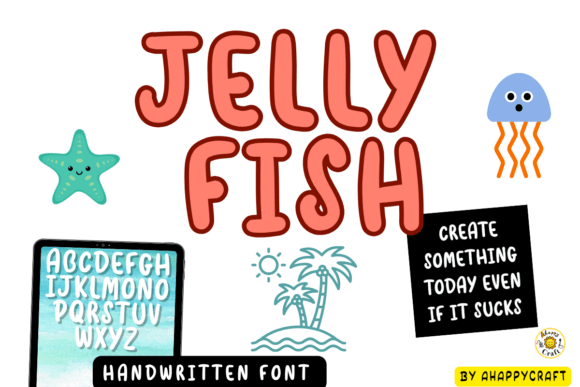 Jelly Fish Font - Preview 4
