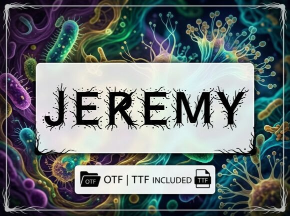 Jeremy Font PNG with transparent background - Preview 1