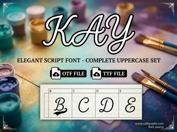Kay Font PNG with transparent background - Preview 1