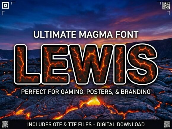 Lewis Font PNG with transparent background - Preview 2