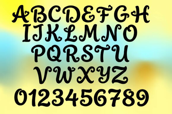Love Rises Daily Font PNG with transparent background - Preview 1