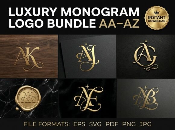 Luxury Monogram Letter Logo Design