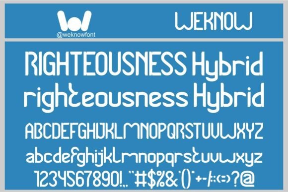 Righteousness Font PNG with transparent background - Preview 1