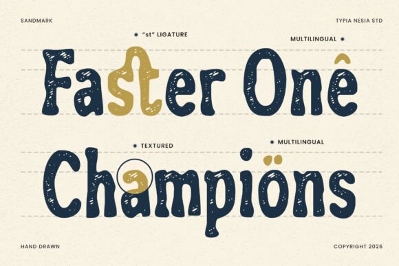 Sandmak Font PNG with transparent background - Preview 1