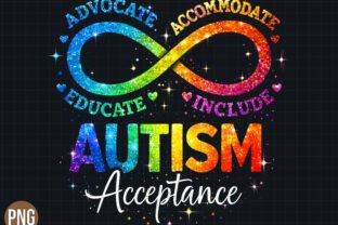 Autism Acceptance Infinity Symbol PNG Graphic by Moo Prints · Creative ...