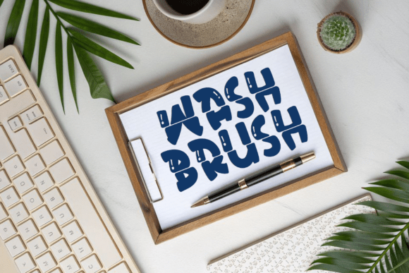 Base Water Font PNG with transparent background - Preview 2