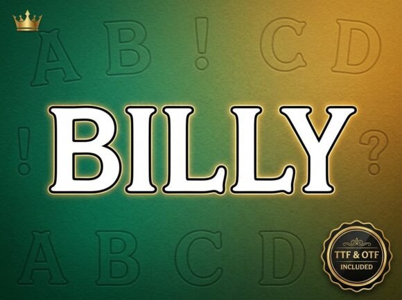 Billy Font - Preview 2