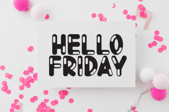 Colour Bubbly Font - Preview 2