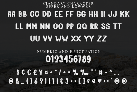 Death Pencil Font PNG with transparent background - Preview 2