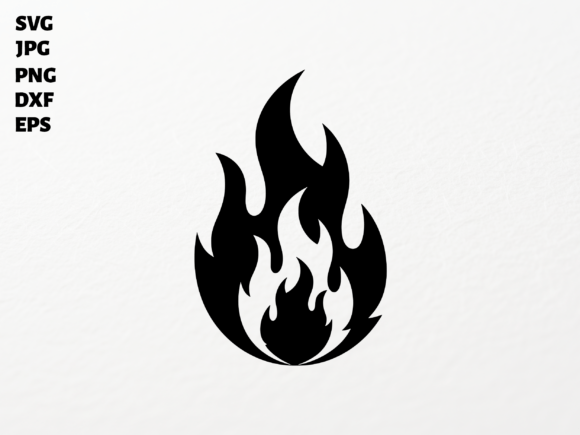 Fire Flame SVG for Cricut Sublimation