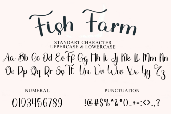 Fish Farm Font PNG with transparent background - Preview 6