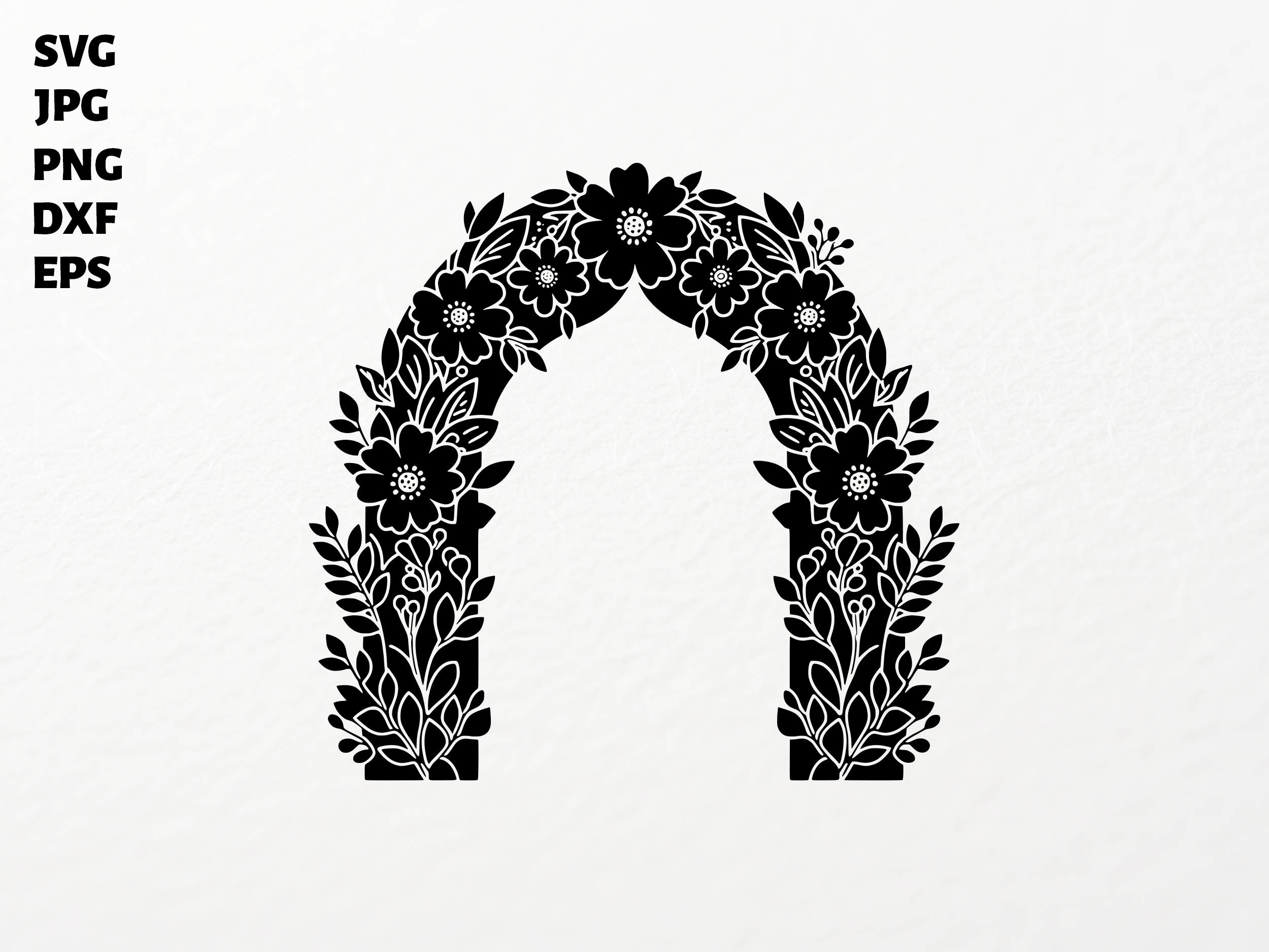Floral Arch SVG for Cricut Sublimation