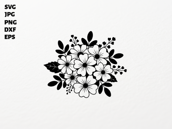 Floral Bouquet SVG for Cricut
