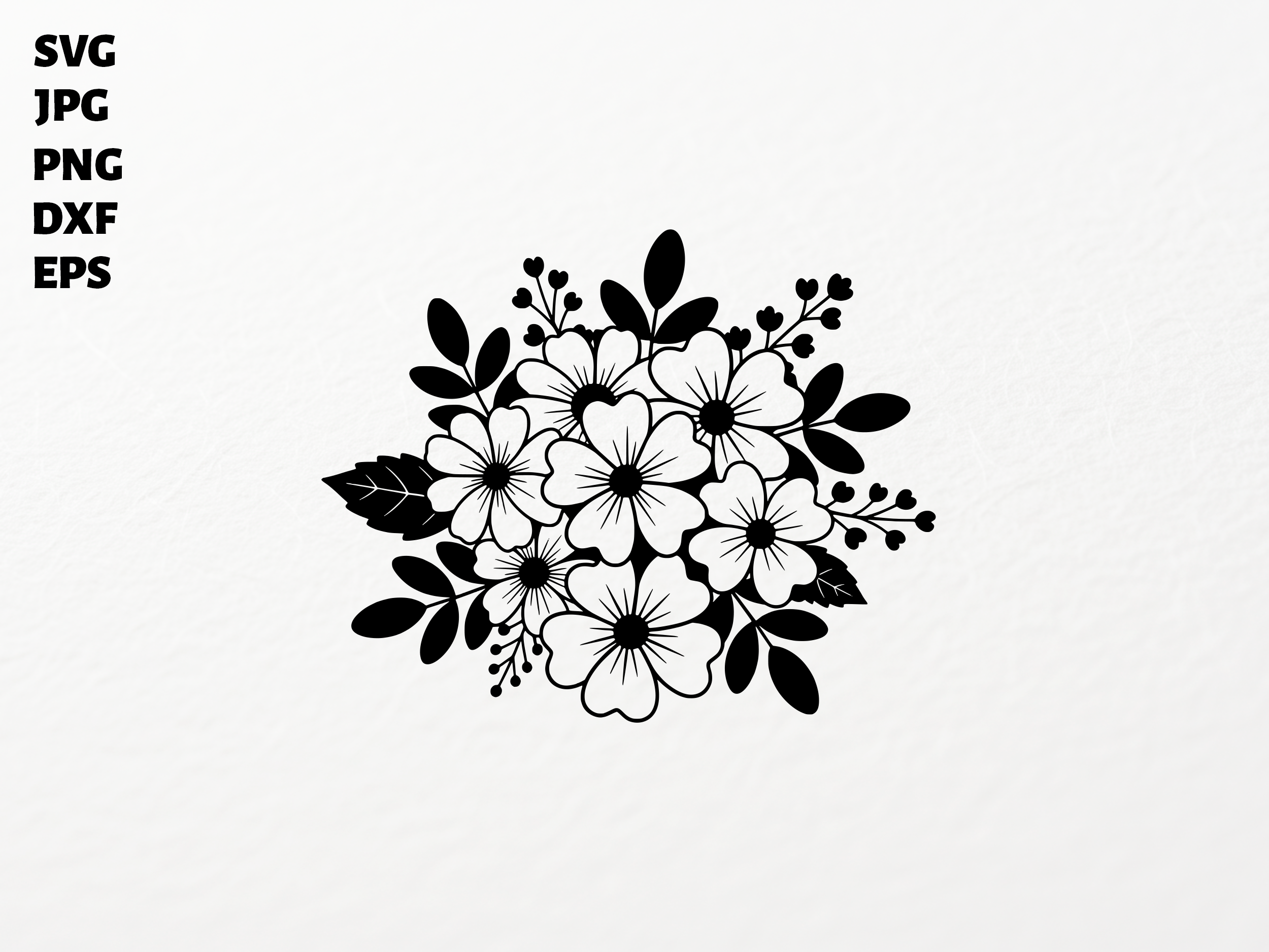 Floral Bouquet SVG for Cricut
