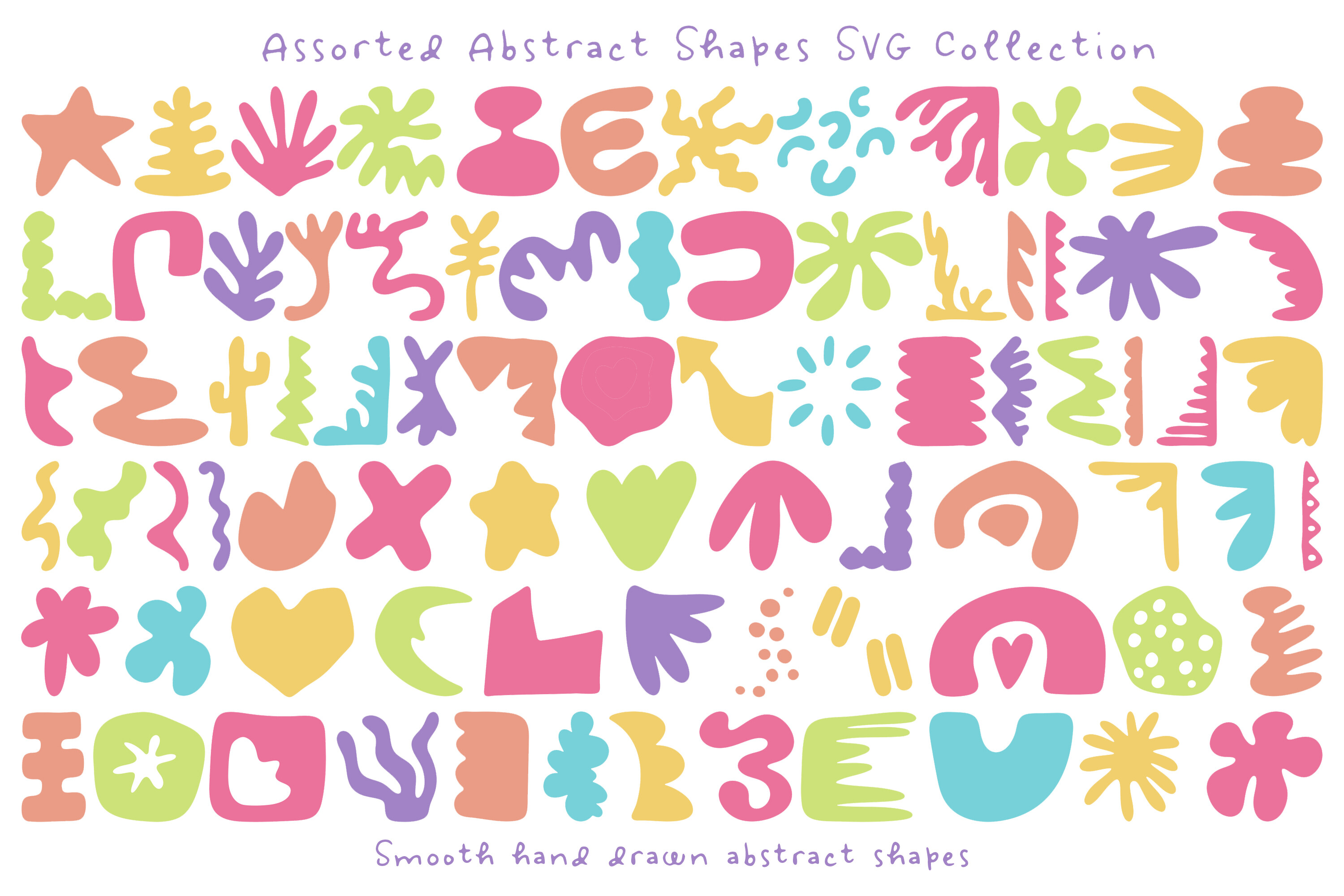 Hand Drawn Abstract Shapes SVG