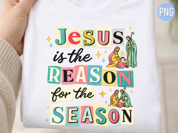 Jesus Reason for the Season PNG T-SHIRT