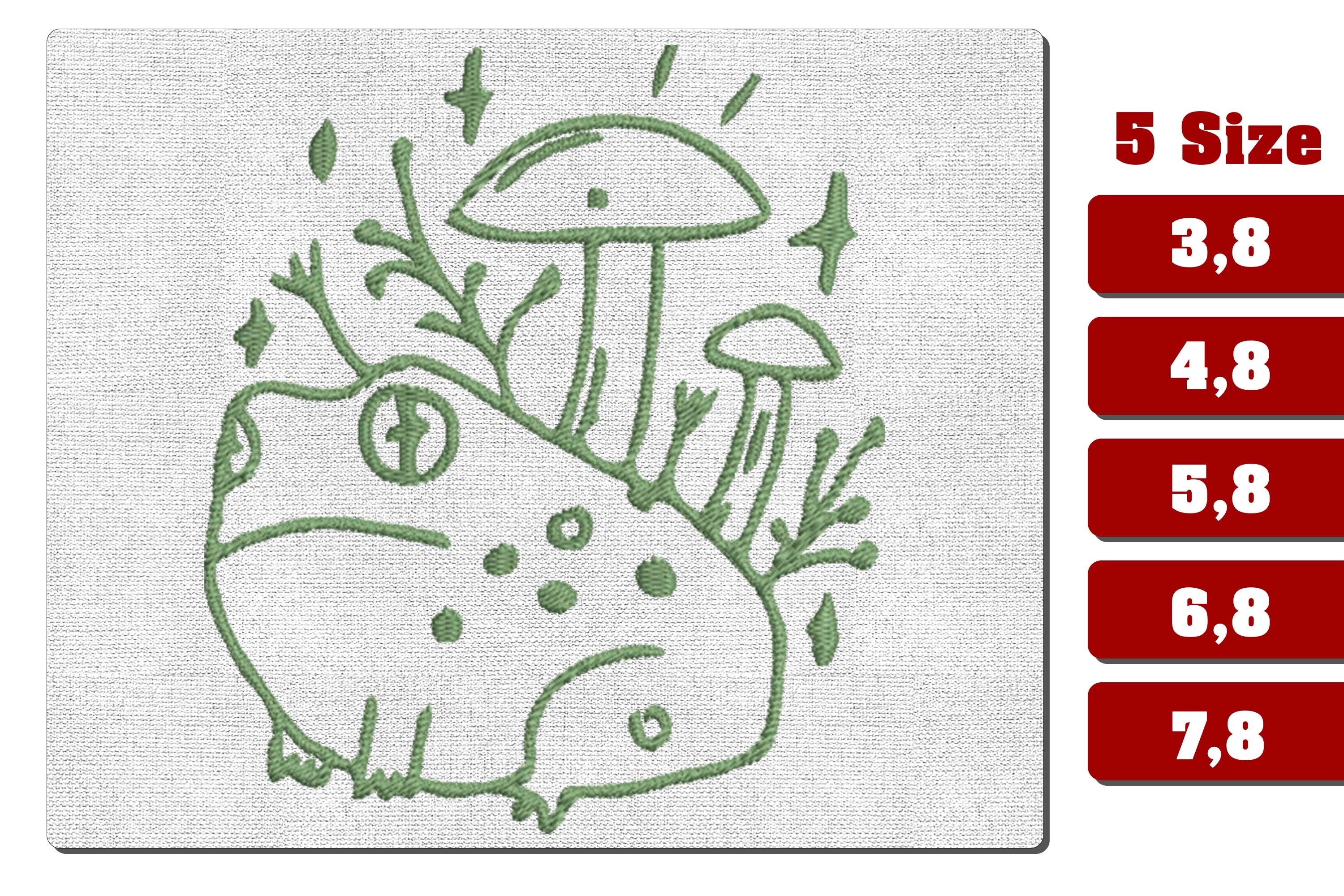 Magic Mushroom Frog Cottagecore Design