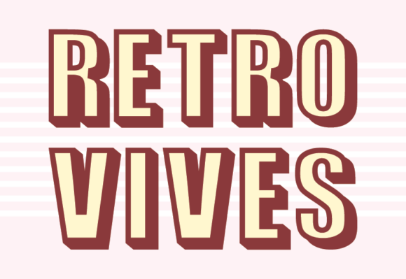 Retro Vives Font PNG with transparent background - Preview 1