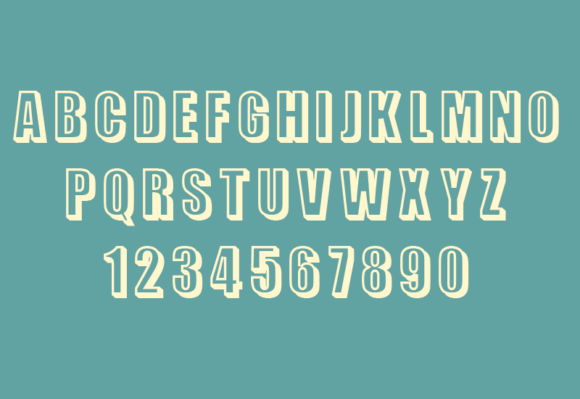 Retro Vives Font PNG with transparent background - Preview 2