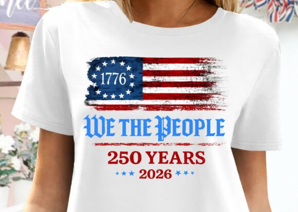 We the People Patriotic Vintage Clipart