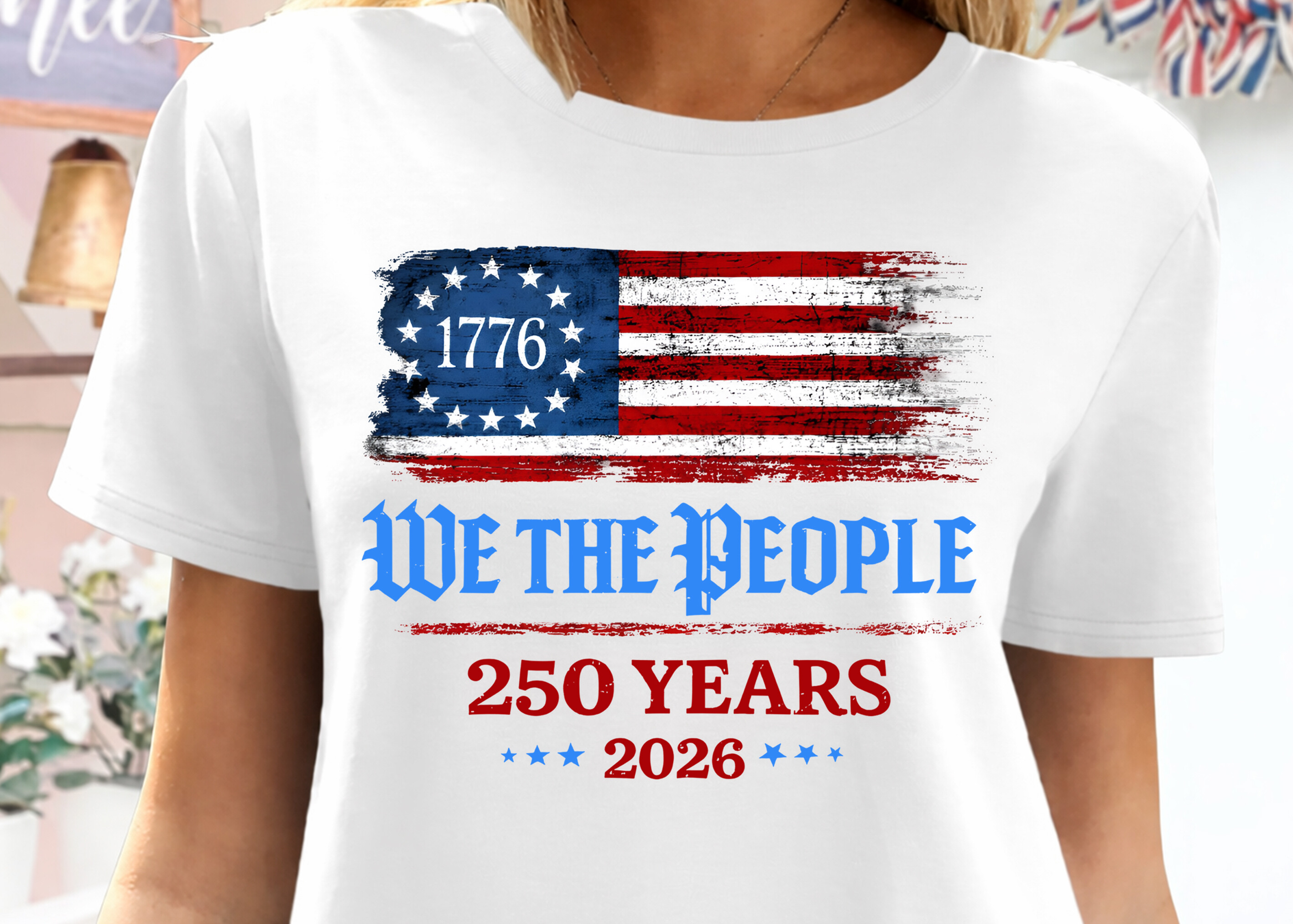 We the People Patriotic Vintage Clipart