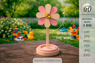 3D Pinwheel Stands Bundle Laser Cut · Creative Fabrica