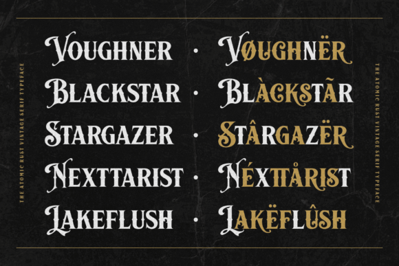 Atomic Rust Font - Preview 2