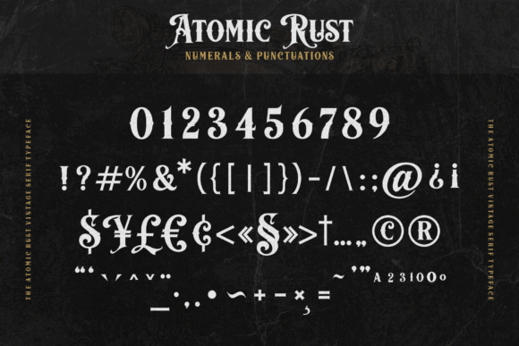 Atomic Rust Font - Preview 6