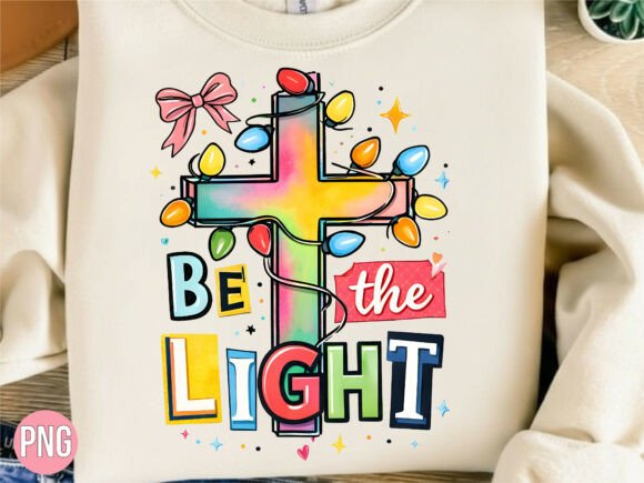Be the Light Christian Cross PNG