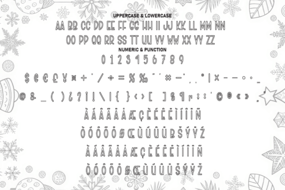 Christmas Outline Font - Preview 6