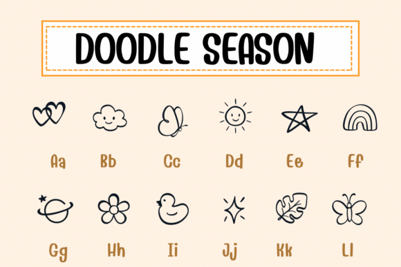 Doodle Season Font font preview - 1