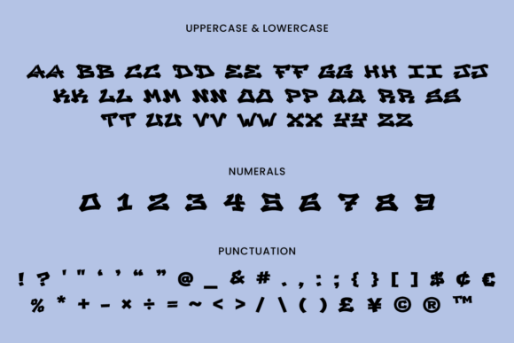 Flawless Graffiti Font PNG with transparent background - Preview 1