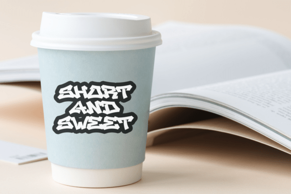 Flawless Graffiti Font PNG with transparent background - Preview 3