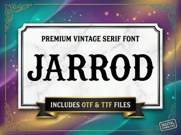 Jarrod Font PNG with transparent background - Preview 2