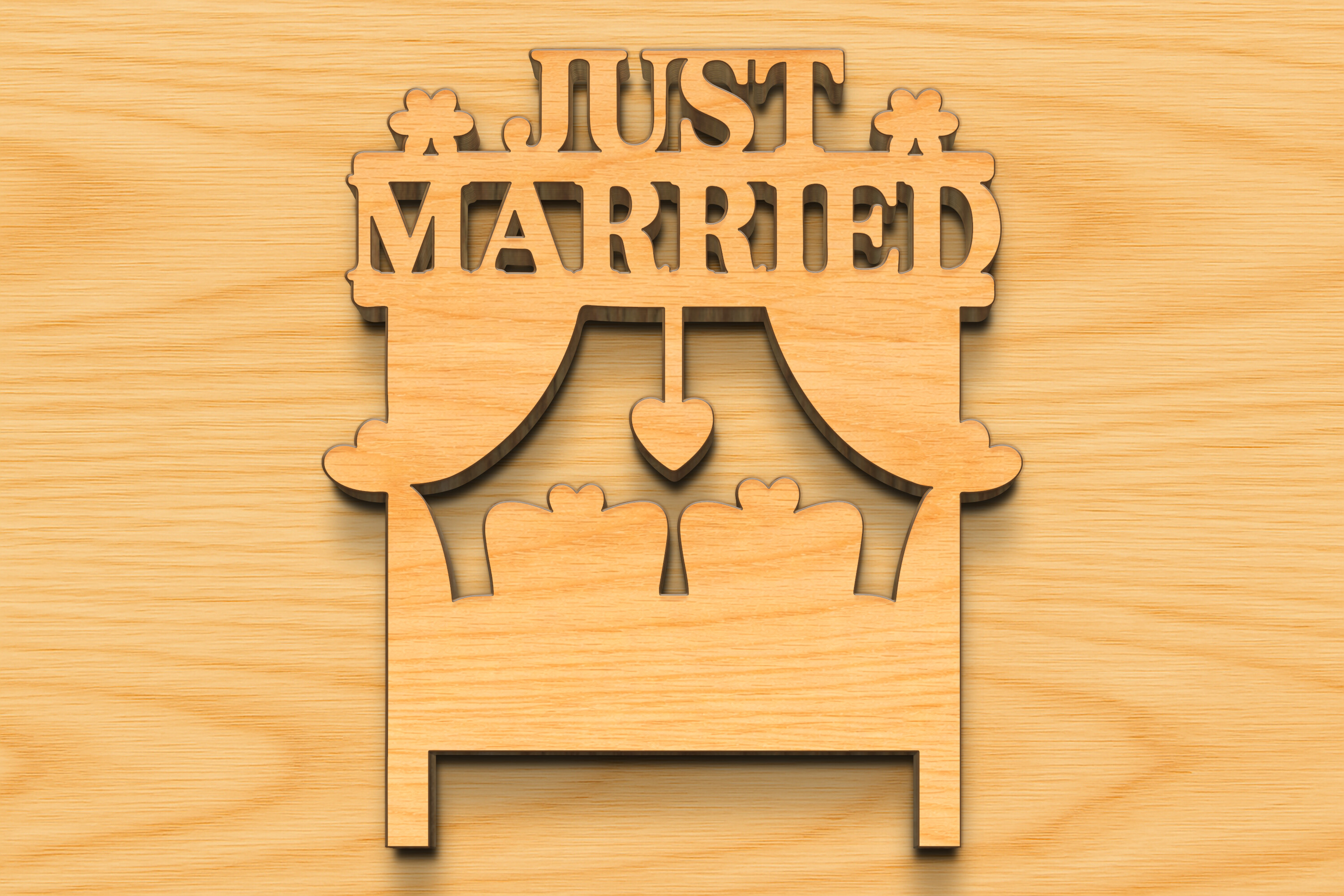 Just Married SVG Sign