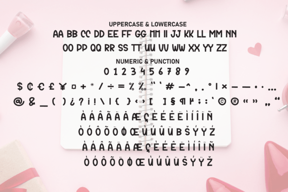 Love Planner Font PNG with transparent background - Preview 6