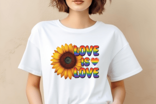 Love is Love Sunflower LGBTQ PNG Graphic by Merch Creative · Creative ...