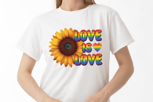 Love is Love Sunflower LGBTQ PNG Graphic by Merch Creative · Creative ...